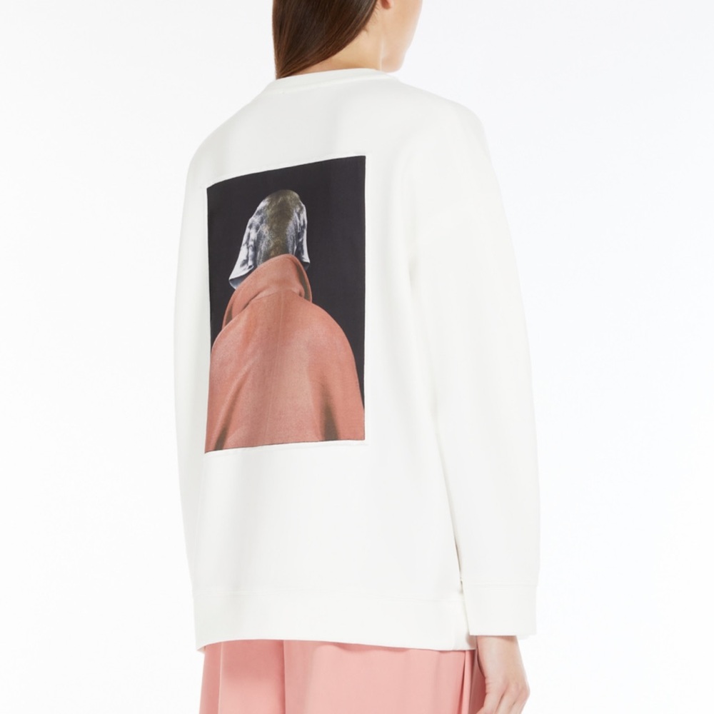 NWT MAX MARA X William Wegman Bacco Sweatshirt Size Small US4/6 Spring/ Fall - Picture 2 of 16